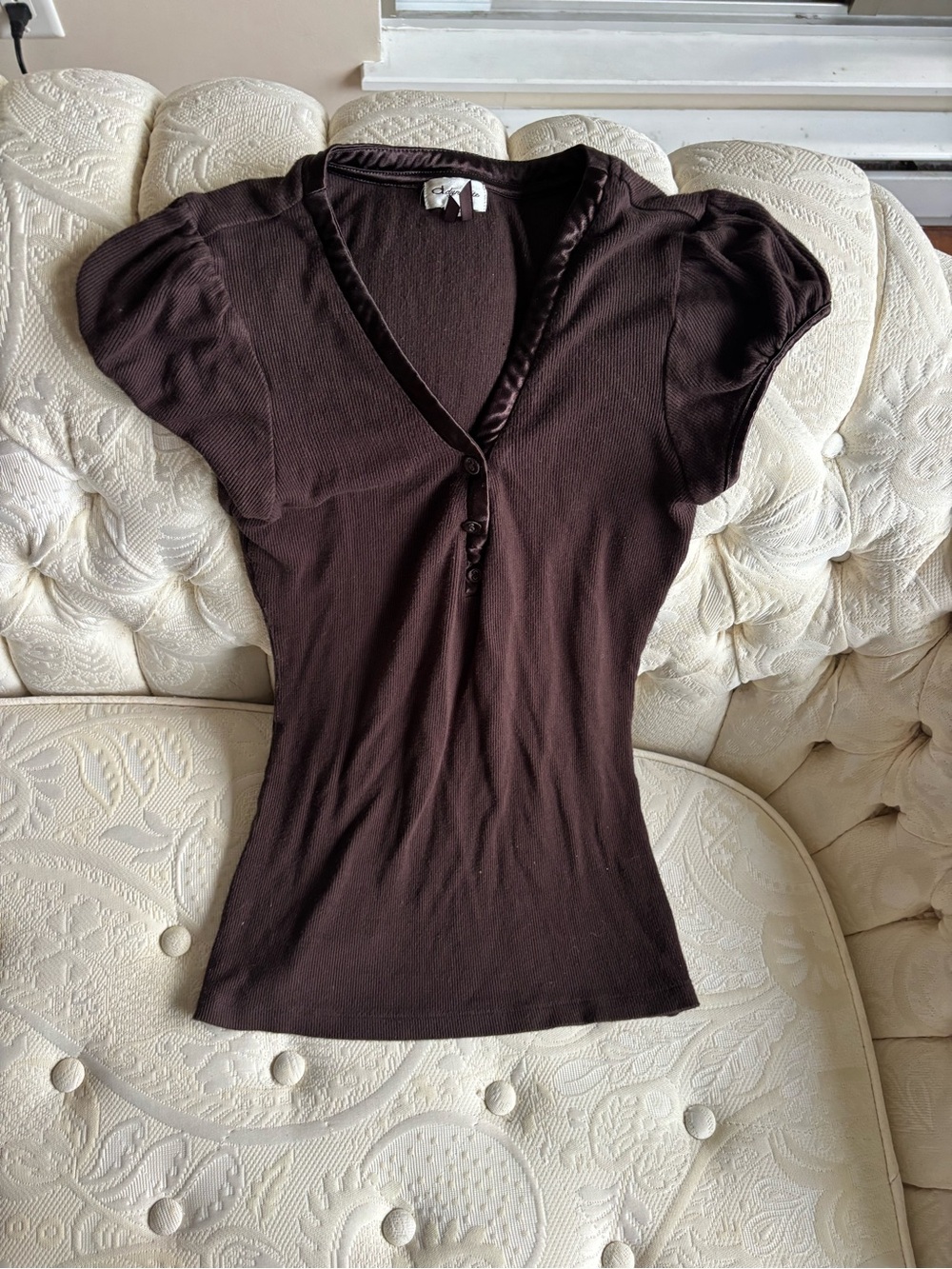 Vintage Dynamite Short-Sleeve V-Neck Top